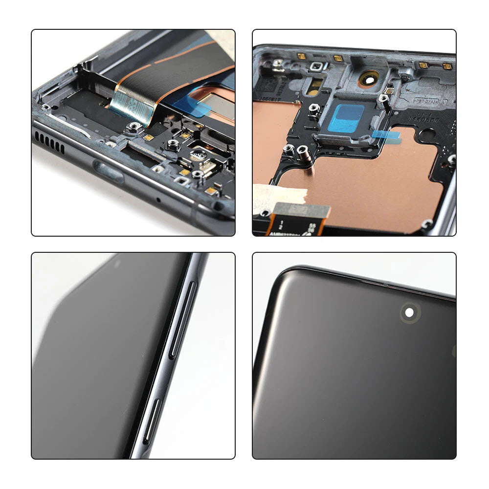 Original Samsung Galaxy S20 AMOLED Complete Screen Assembly with Frame Integrated Display Replacement Touch Digitizer Premium OEM Repair Component