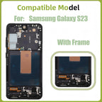 Samsung Galaxy S23 OLED Screen Replacement with Frame Full Assembly Touch Panel Digitizer Kit High Performance Repair Part