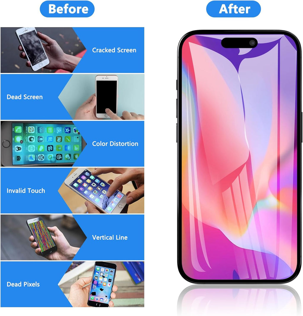For iPhone 16 Pro LCD Screen Replacement (In-Cell)