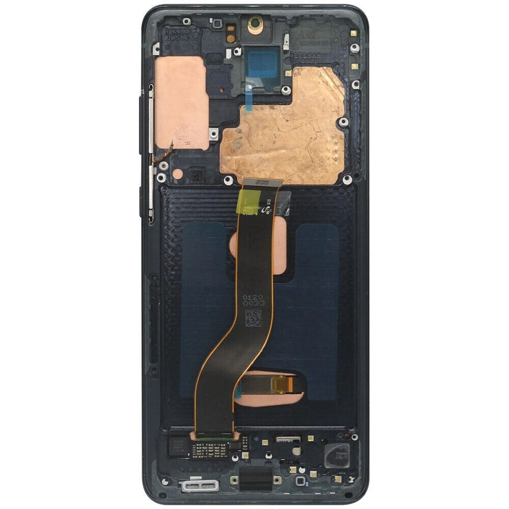 Original Samsung Galaxy S20 Plus G986 AMOLED Full Screen Assembly with Frame Integrated Display Replacement Touch Digitizer High Quality OEM Repair Component