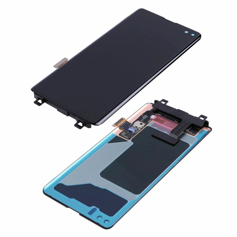 Original Samsung Galaxy S10 Plus AMOLED Screen Assembly Frame-Free Display Replacement Touch Digitizer Unit High Quality OEM Repair Part