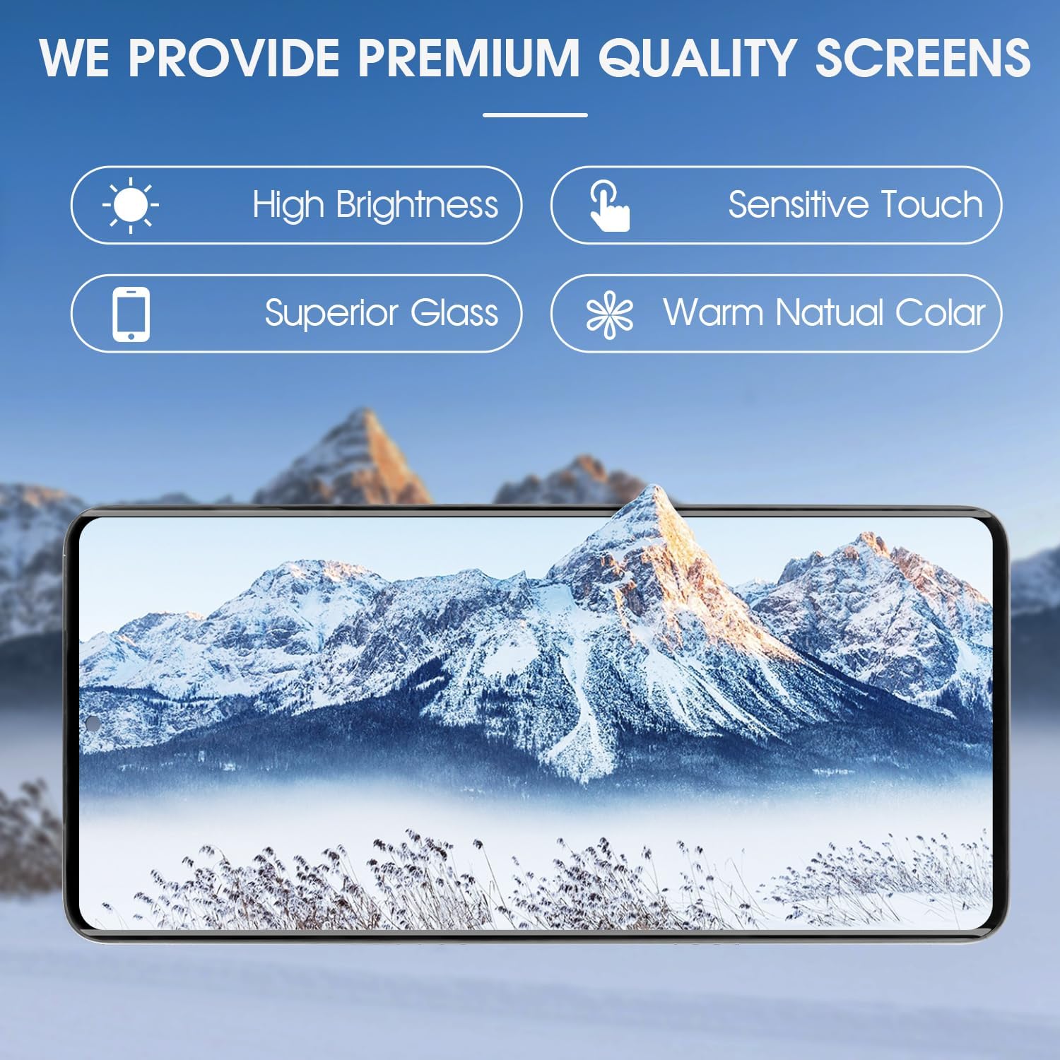 Compatible for OnePlus Nord CE 5G / Nord 2T / Realme GT Neo / Realme GT MasterEdition Screen Assembly Replacement – High Brightness & Vivid Color Display