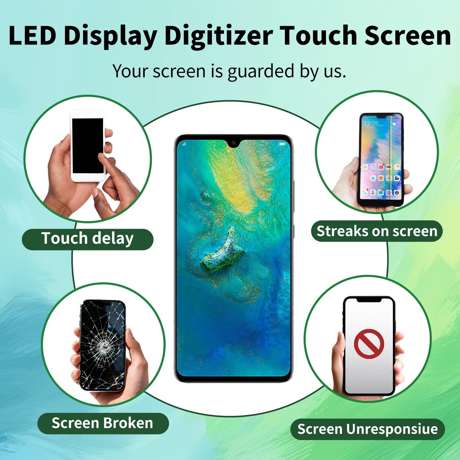 Samsung Galaxy S23 OLED Screen Replacement with Frame Full Assembly Touch Panel Digitizer Kit High Performance Repair Part