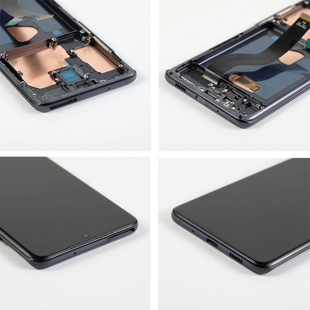 Original Samsung Galaxy S20 Plus G986 AMOLED Full Screen Assembly with Frame Integrated Display Replacement Touch Digitizer High Quality OEM Repair Component
