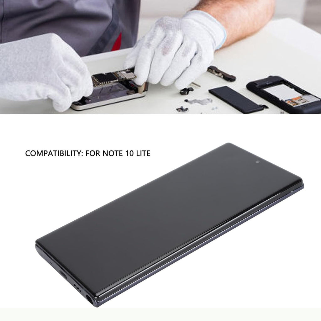 Samsung Galaxy Note 10 Lite OLED Display Assembly Frame-Included Screen Replacement Touch Digitizer Unit Reliable Repair Part