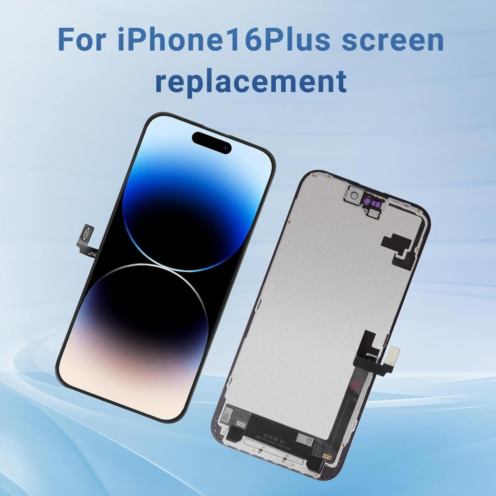 OLED Flexible Display Screen Replacement for iPhone 16 Plus (Soft OLED | COG | Movable IC)
