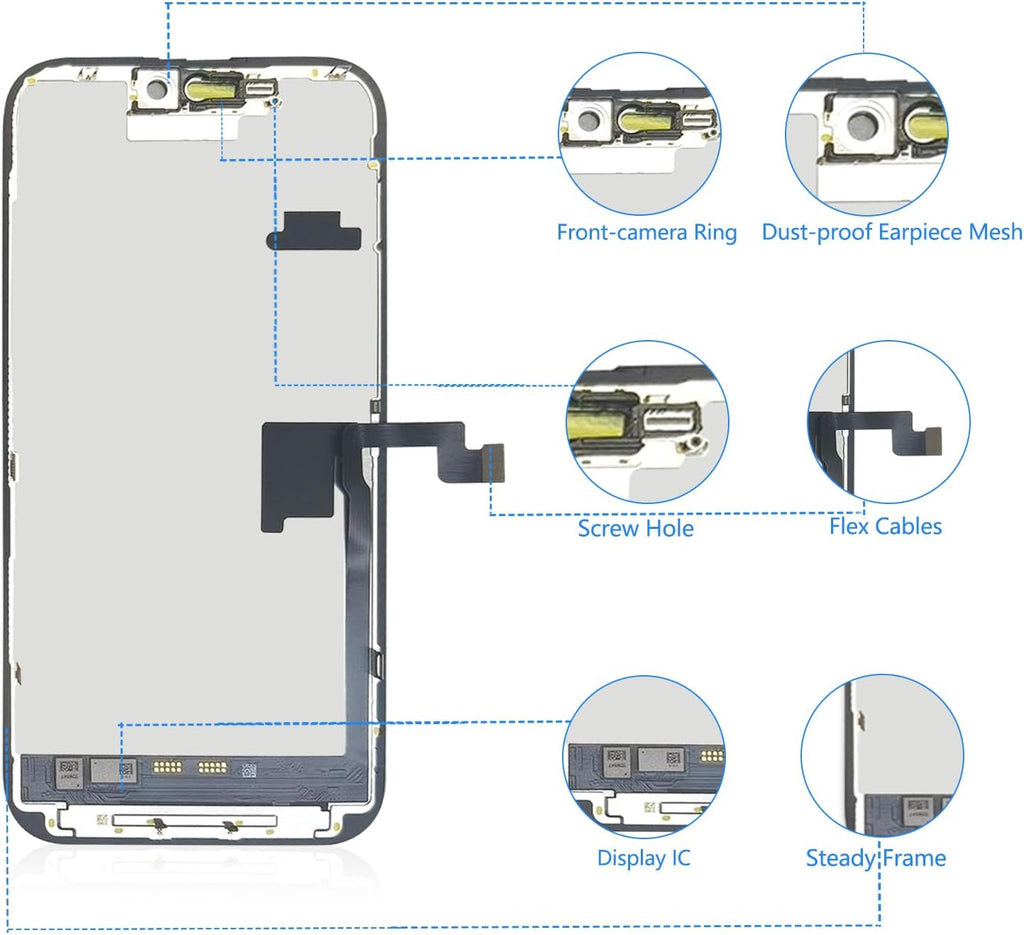 For iPhone 16 Pro Max LCD Screen Replacement (In-Cell)
