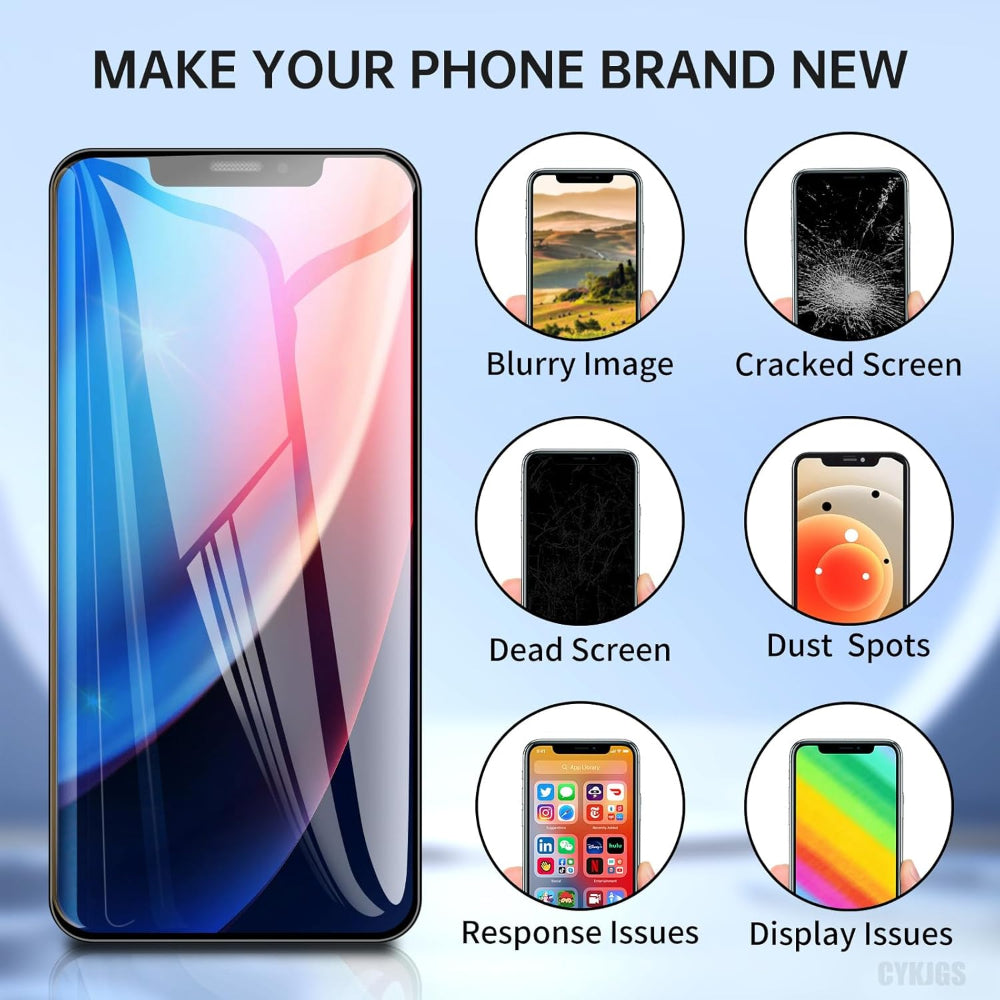 OLED Flexible Display Screen Replacement for iPhone 12 / iPhone 12 Pro (Soft OLED | Movable IC)
